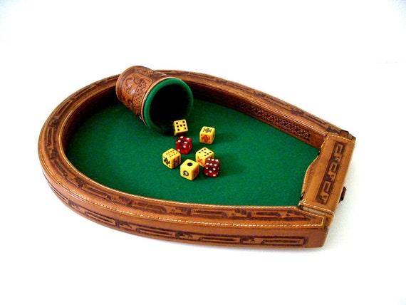 vintage poker dice set