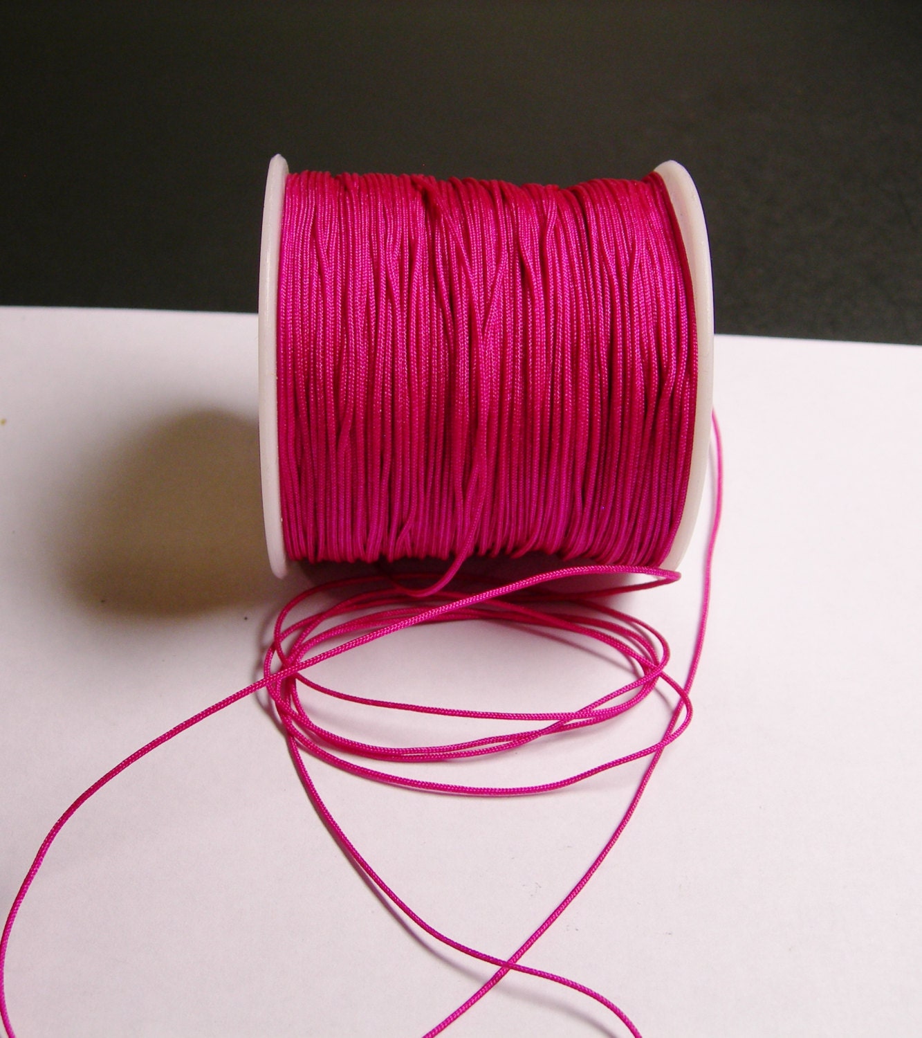 Nylon Cord - knotting/beading cord - 1mm - 70 meter - 230 foot - fuhsia ...