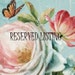 RESERVED LISTING for Christine