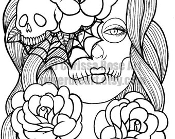 Digital Download Print Your Own Coloring Book Outline Page
