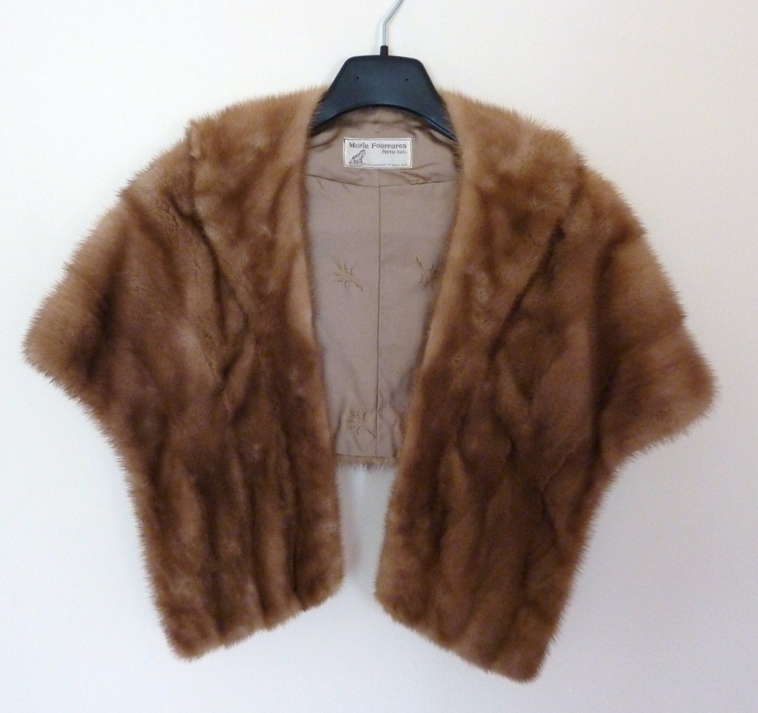 RESERVED for Jane Vintage Mink Fur Stole Fall & Winter