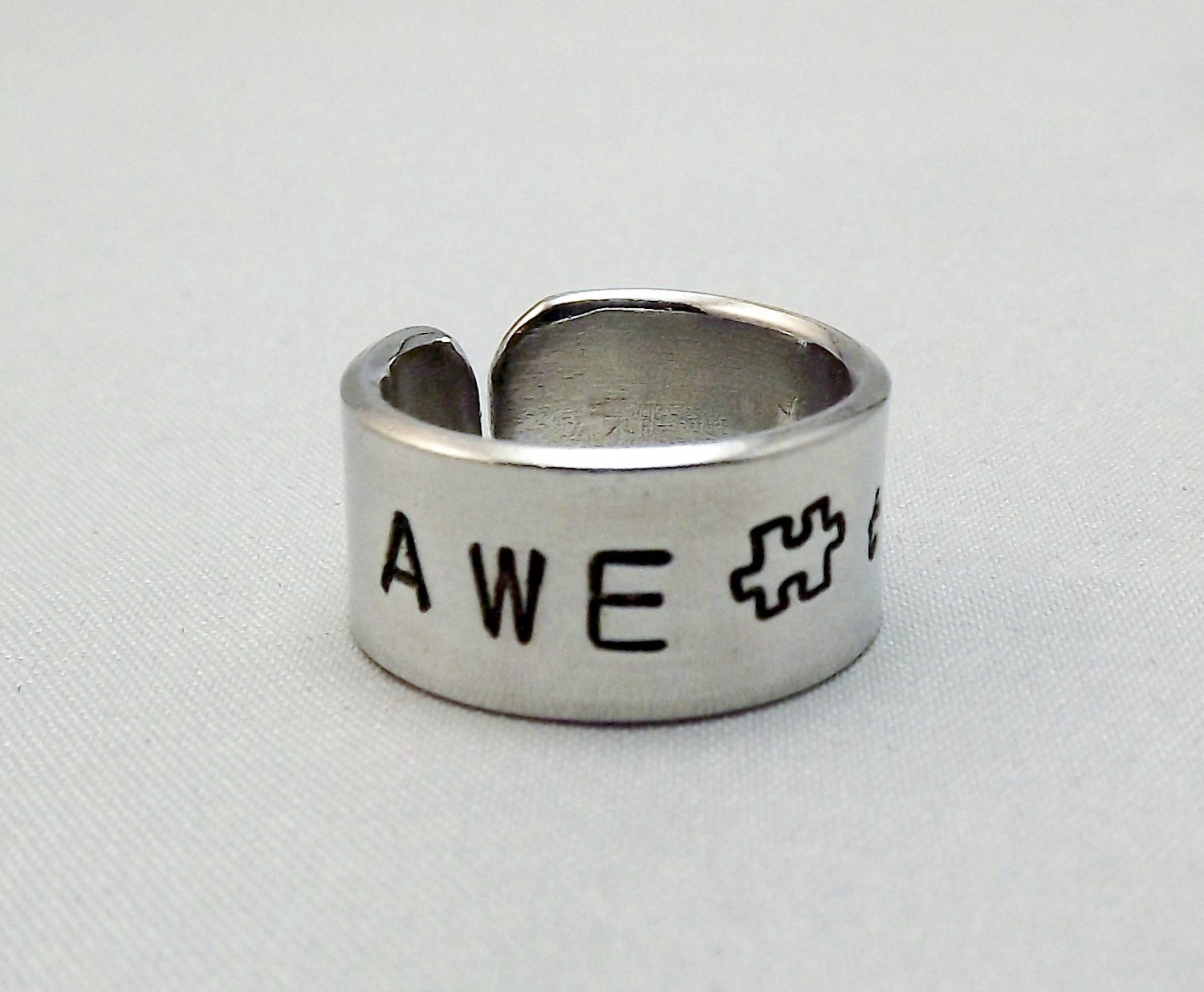 Autism awareness jewelry autism ring personalized ring
