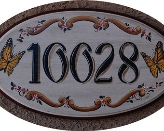 Personalized Name Address Plaques, Lg. long oval Custom House Plaques