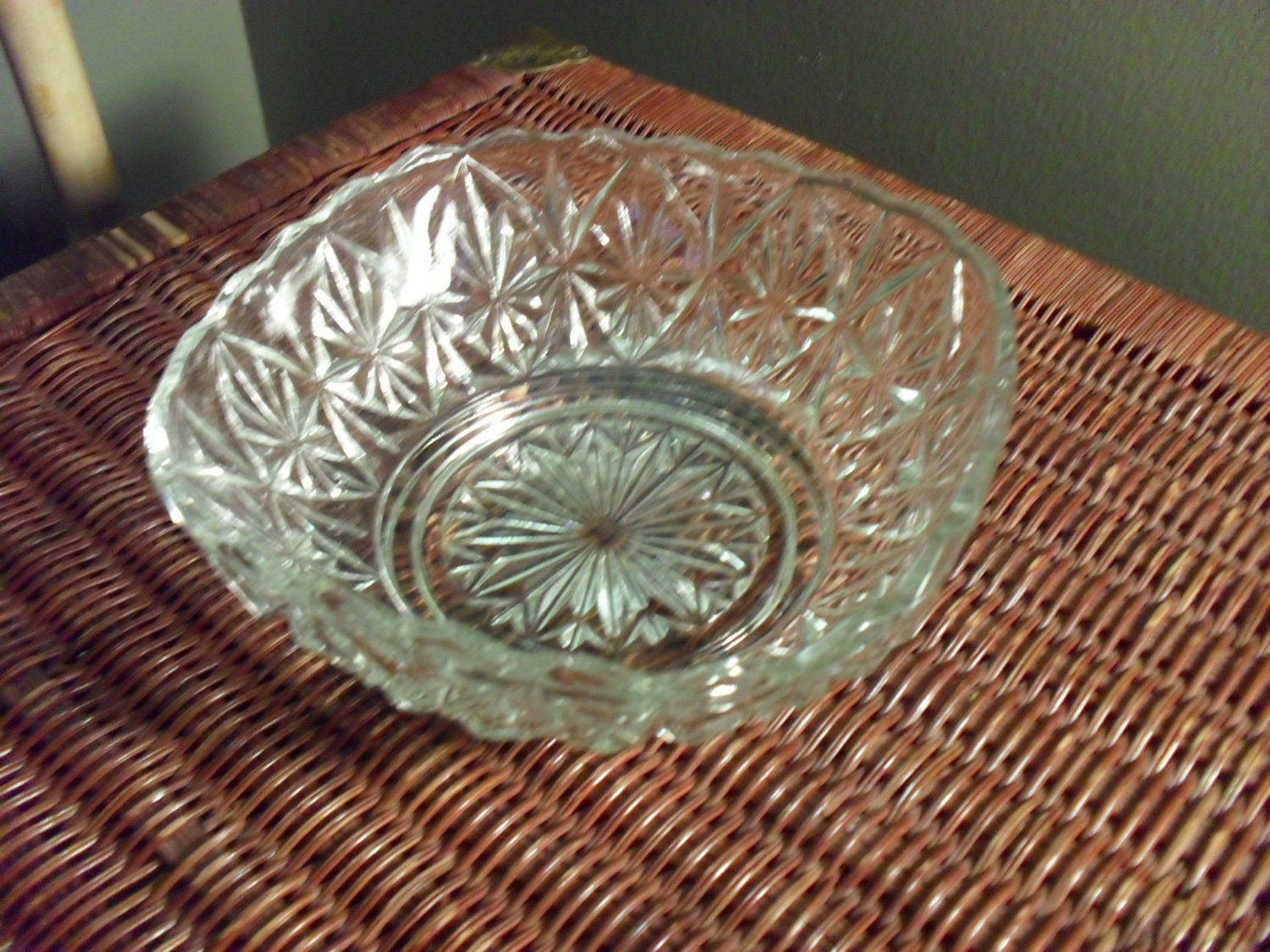 Large glass serving bowls
