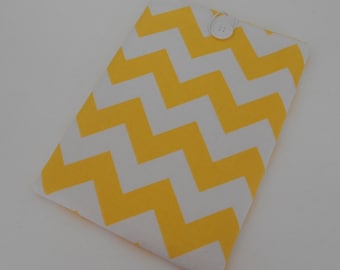 Sale - Yellow Chevron Kindle Sleeve Nook Cover E-Reader Case
