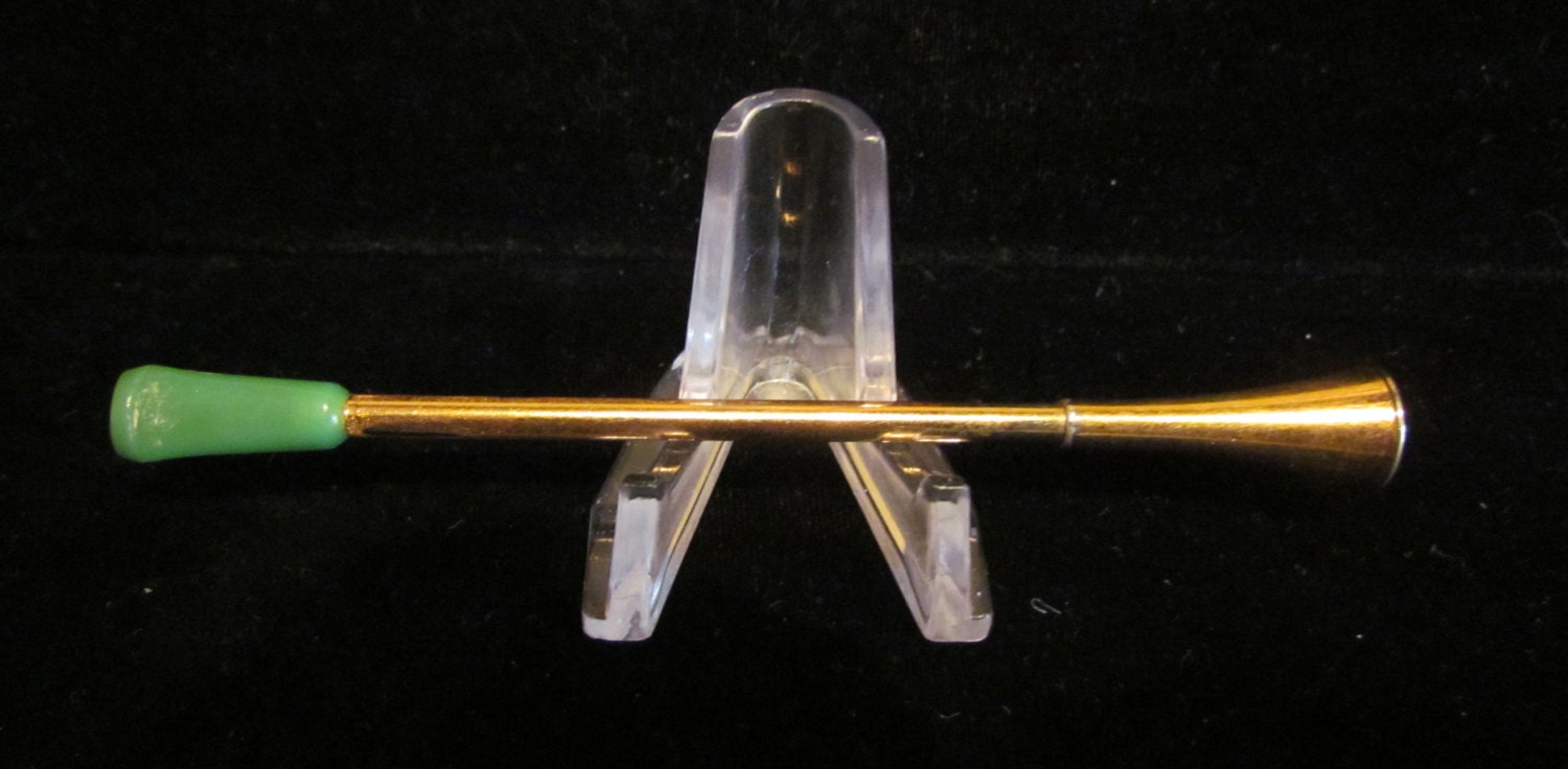 Vintage Cigarette Holder 1940's Brass Holder by PowerOfOneDesigns