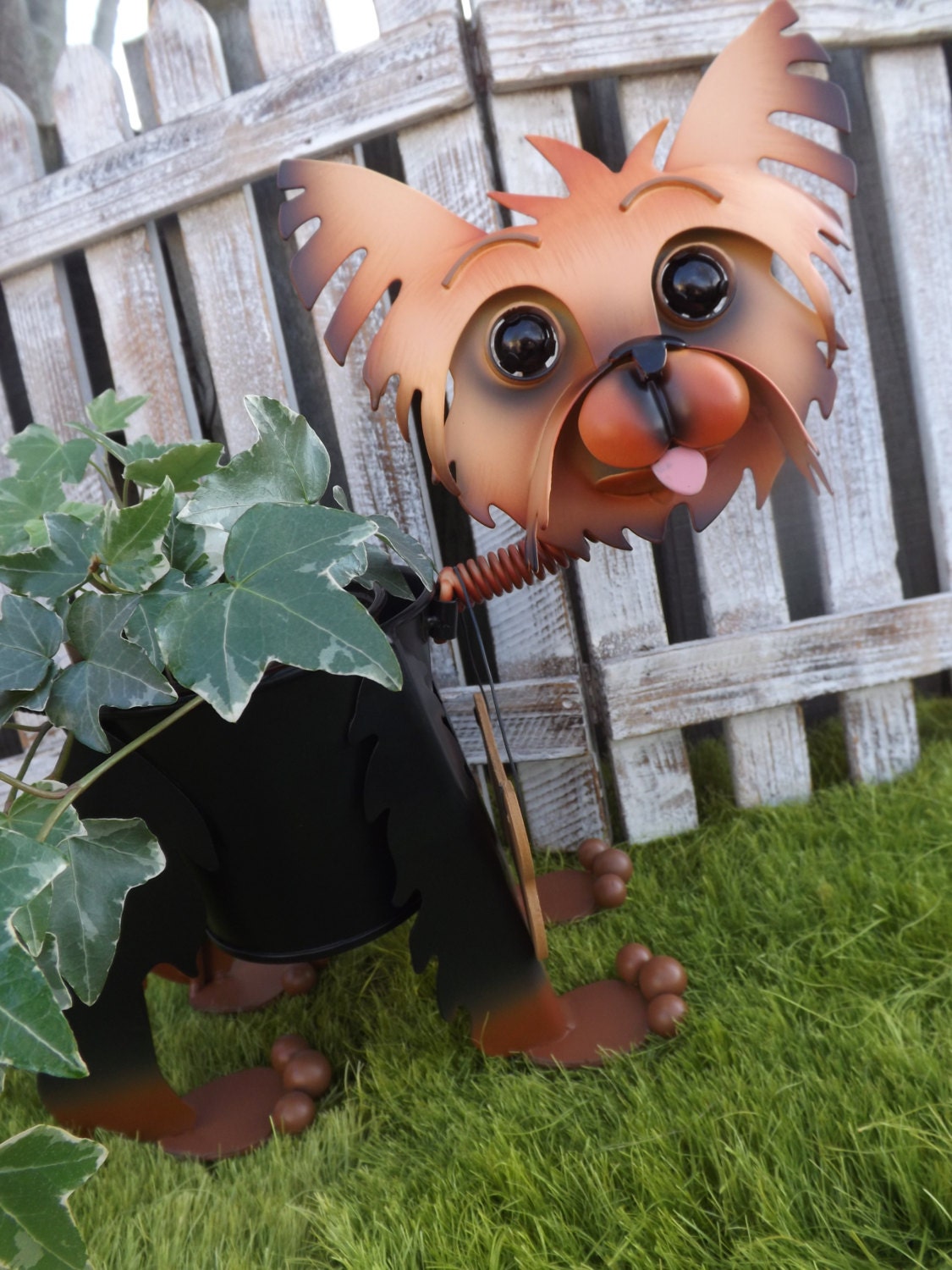 Personalized Yorkie Terrier Dog Garden Planter Garden & Pet