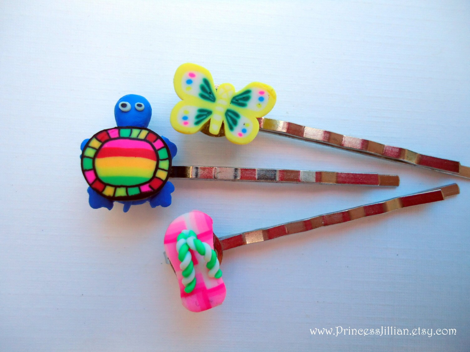 Kawaii and Kitsch hair pins Summer paradise decorative fun