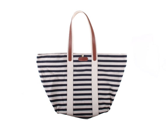 Items similar to Brazzaville beach bag / tote in printed fabric with ...