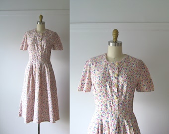 SALE vintage 1940s dress / 40s dress / A Shady Lane