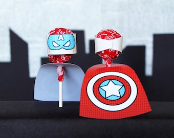 Superhero Collection. Caped Cutouts. DIGITAL DOWNLOAD. DiY Printable Design. Pinkadot Shop