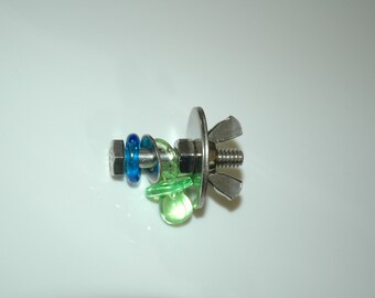 HappyWings Stainless Steel "Jingle and Clank" Toy For Very Small Birds Parrots