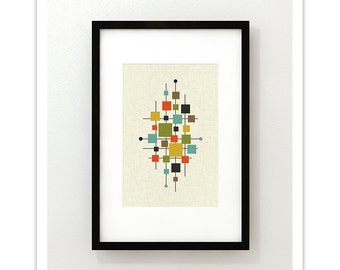 AREA - Mid Century Modern Danish Modern Abstract Eames Curtis Jere Print
