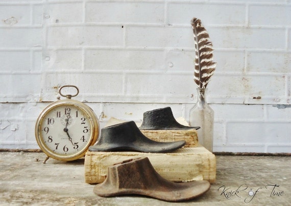 RESERVED for Lora - Antique Shoe Forms - Cast Iron Cobbler Tools - Set of 3