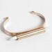 White Magnesite Spike Stone Dagger Cuff