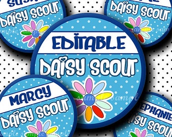 INSTANT DOWNLOAD Editable JPG Daisy Girl Scouts Petals (605) 4x6 Bottle ...