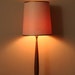 Working Vintage Table Lamp with Original Shade - Mid Century Modern, Danish Style - Tall
