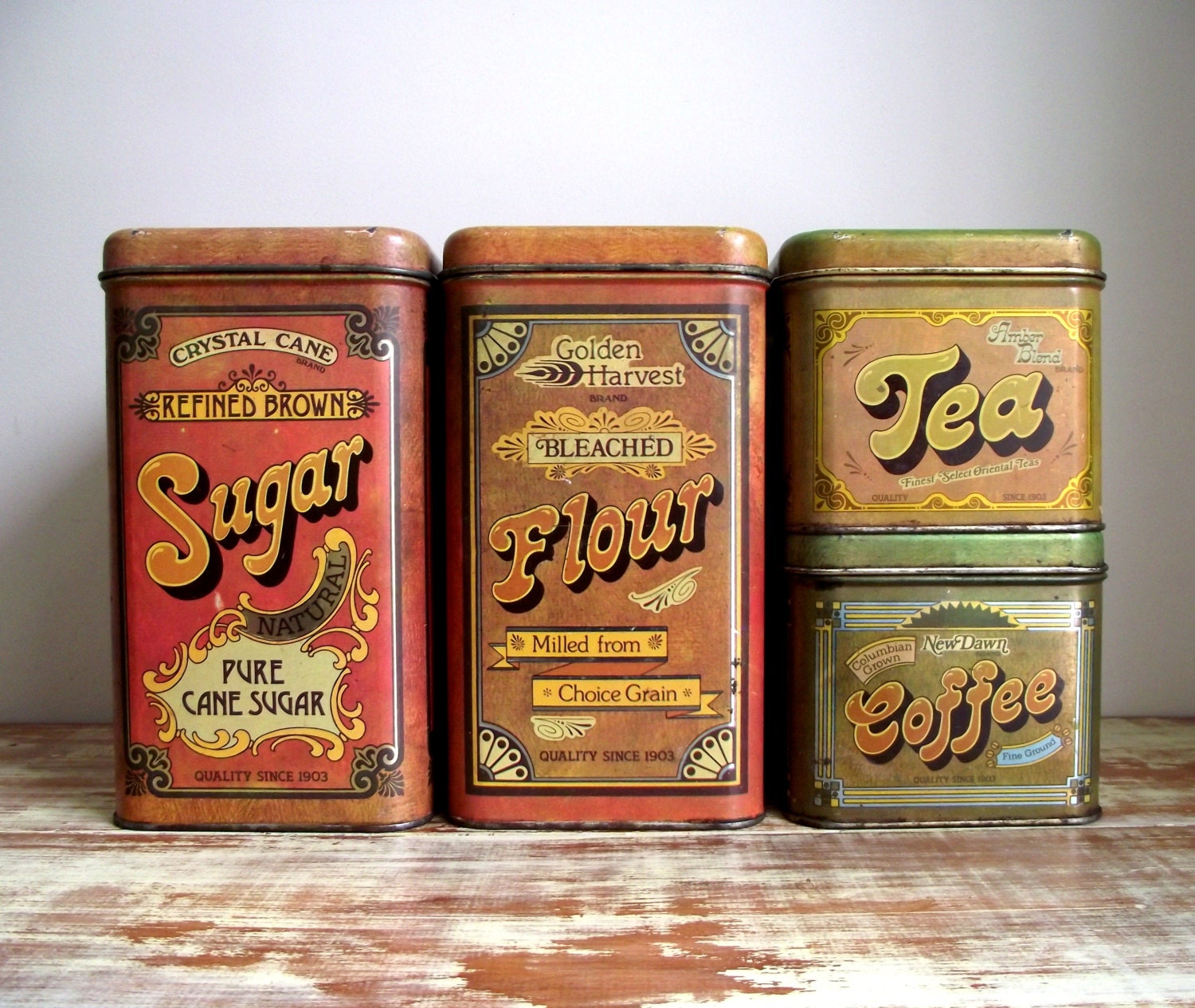 cheinco kitchen canisters set of 4 vintage advertising tins cheinco kitchen canisters set of 4 vintage advertising tins