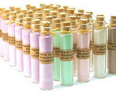 Flavored Sugar Wedding Favors- 50 Mini Bottles with Corks for Wedding, Shower, Tea Party, Bat Mitzvah, Anniversary Party