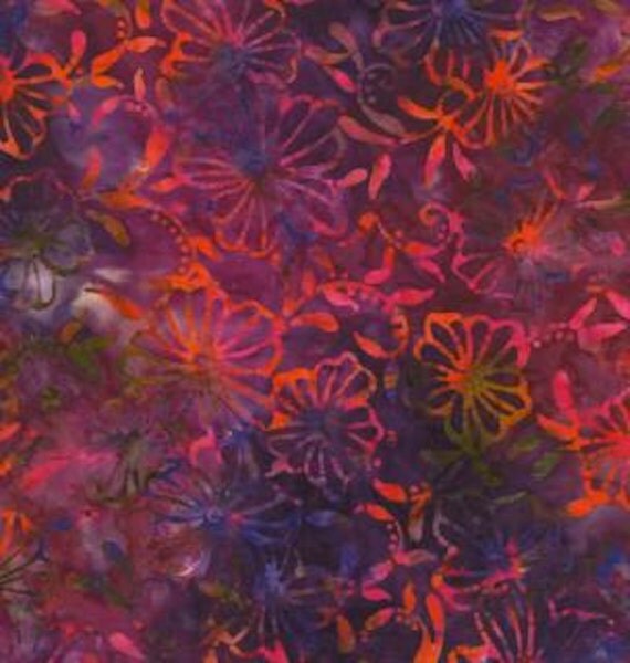 Items similar to Moda Color Splash Sunset Batiks- 1 yard 24 inches End ...