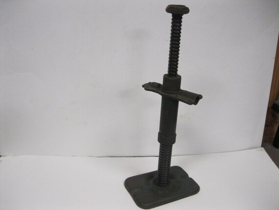 RESERVED ITEM Antique Car Screw Jack Ratchet Threaded Auto