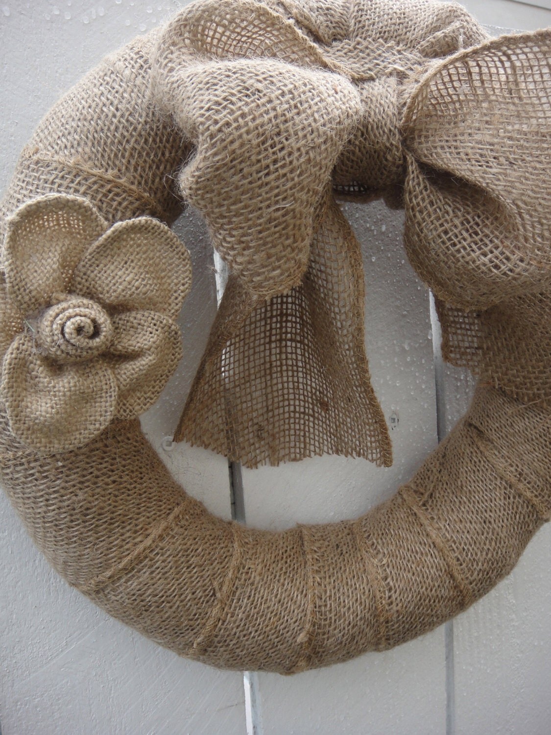 Burlap Wreath Wedding Wreath Clearance Sale Front Door