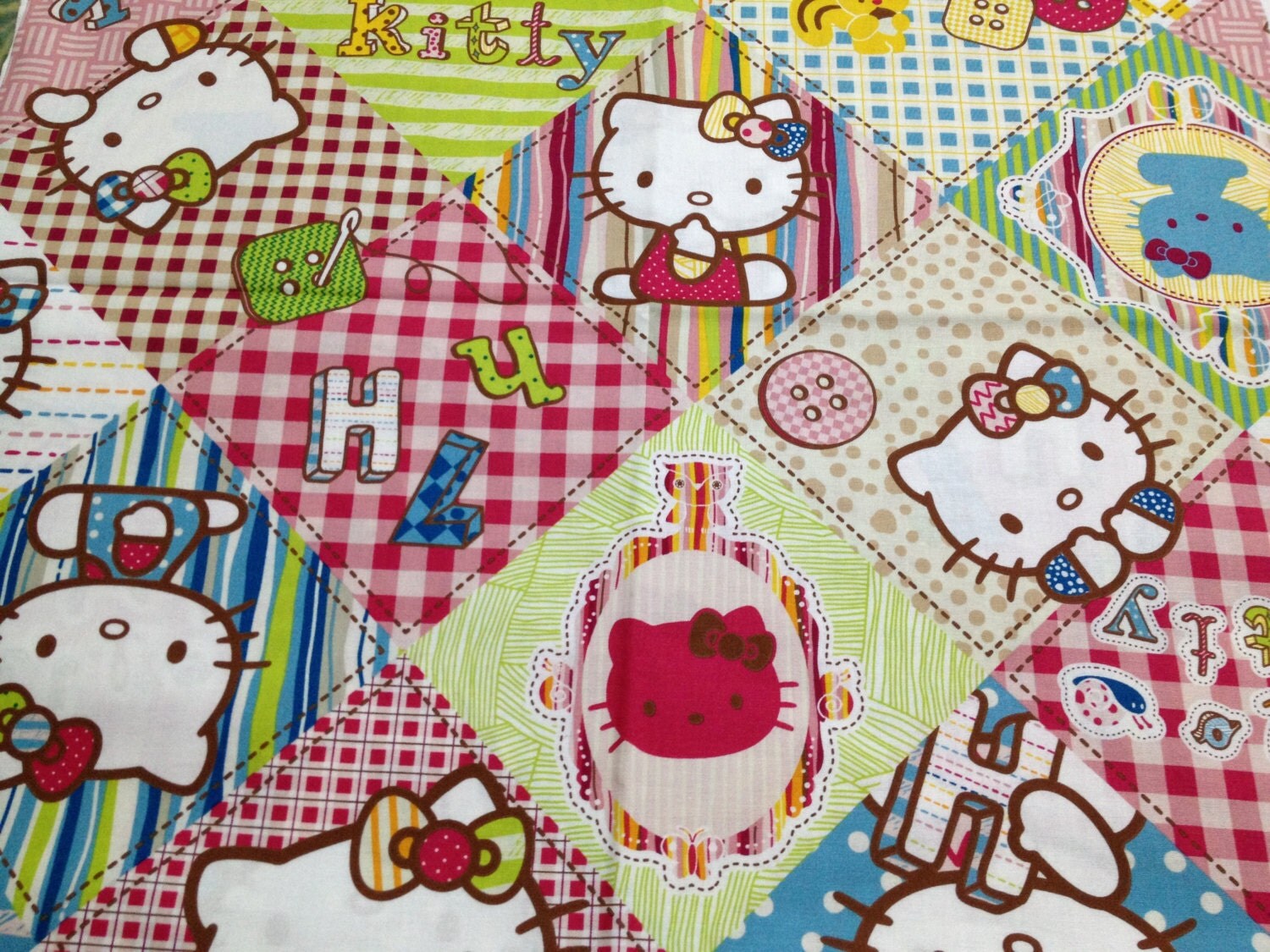 Hello kitty cotton fabric One yard new item