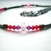 River: Firefly Inspired Red and Pink Gunmetal Black Necklace, Firefly necklace, Firefly jewelry, River Tam, gunmetal necklace