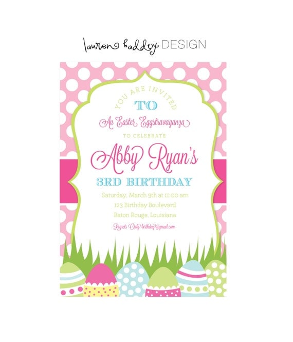 DIY, Easter Eggstravaganza INVITATION Il_570xn