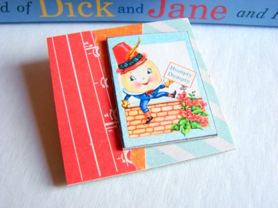 Storybook Brooch  Humpty Dumpty  Sat On A Wall  Lg by mimiandlucy