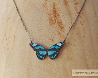 Turquoise Butterfly Necklace