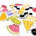 Cute food stickers picnic icons - pack of 26
