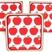 Apples Mini Notecards Set of 6: 3 x 3 in.