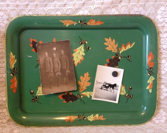 Vintage TV Tray Metal Message Board