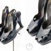 1940s shoes/ 40s platform heels/ peep toes