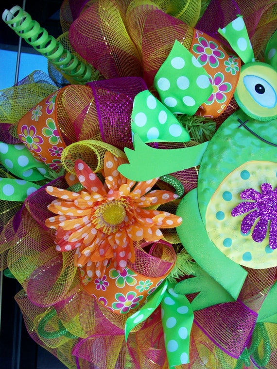 Whimsical Frog Summer Wreath