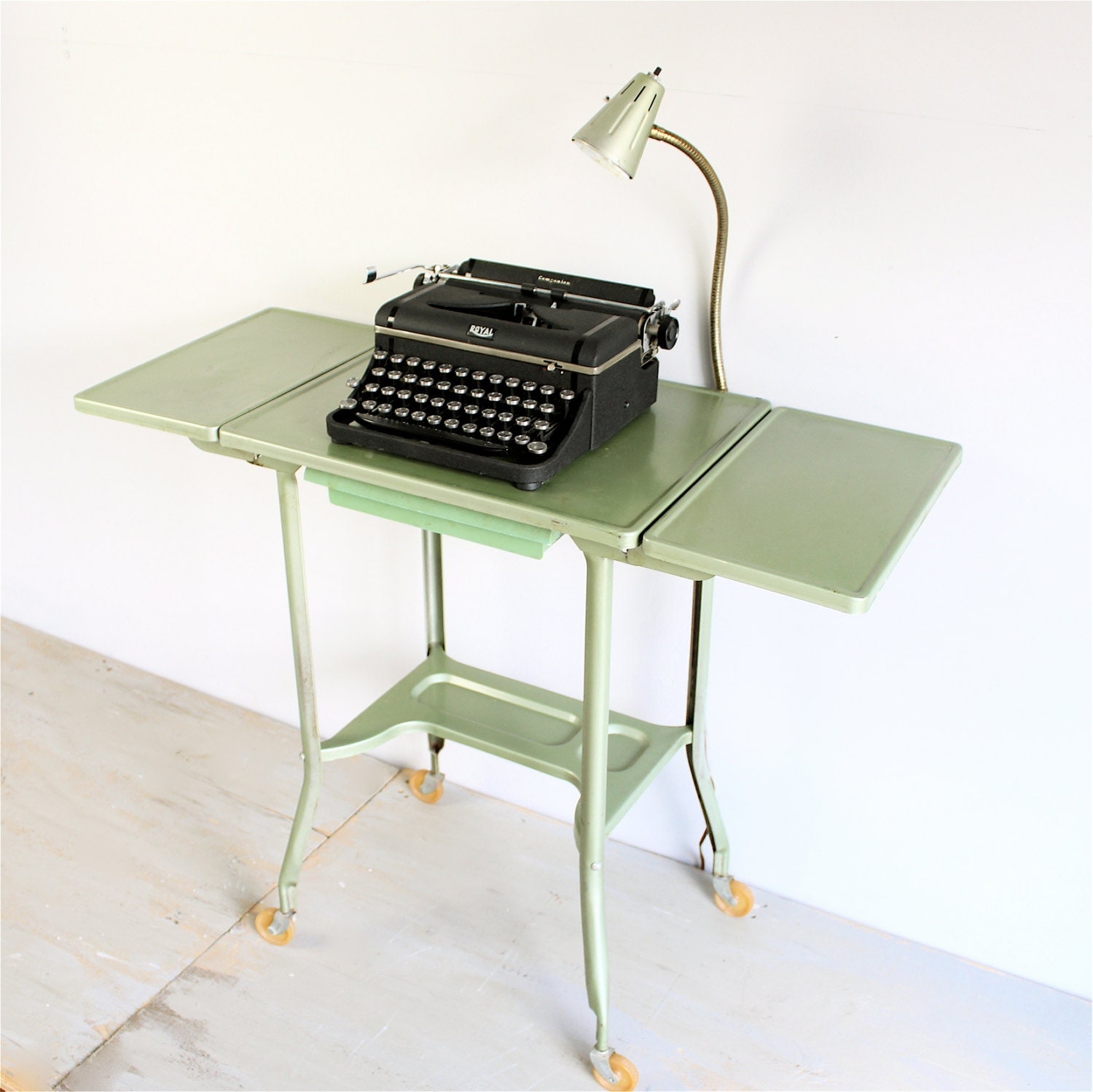 Vintage Typewriter Table w/ Light