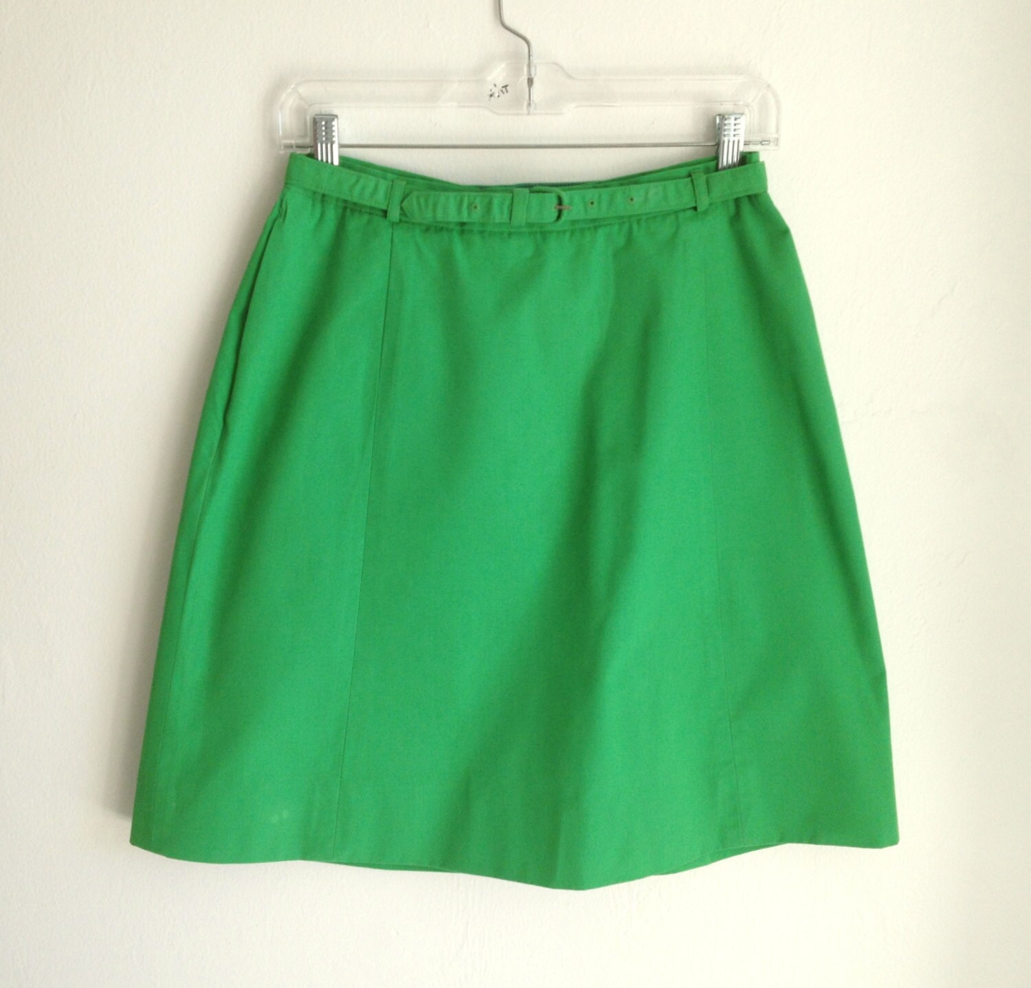 Items similar to 60s Green Golf Skirt / / Gino Paoli Skirt / SIZE 10 ...