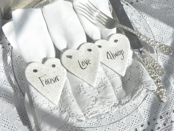 Bridal Shower or Wedding Napkin Rings Set by cookiedoughcreations
