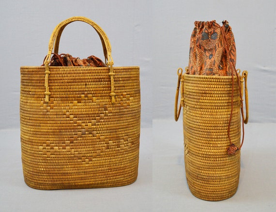 vintage basket bag