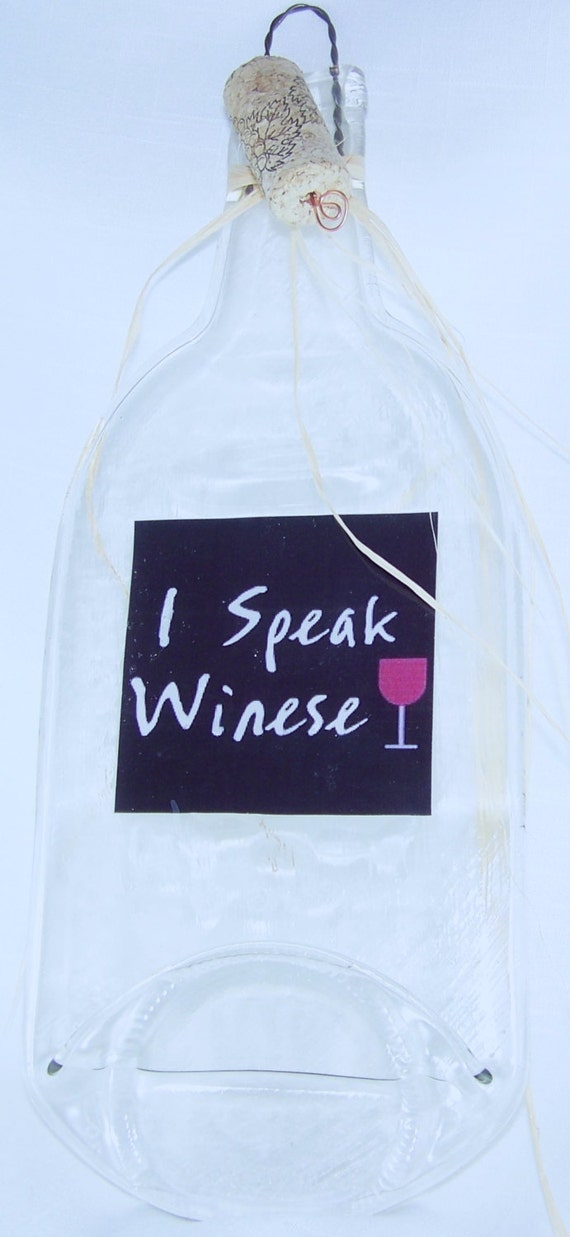 Unique New Melted Wine BottleI Speak WineseWine by MeltedLaughs
