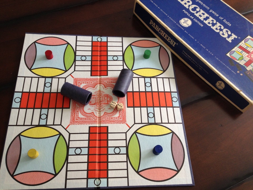 Vintage Parcheesi Board Game Complete