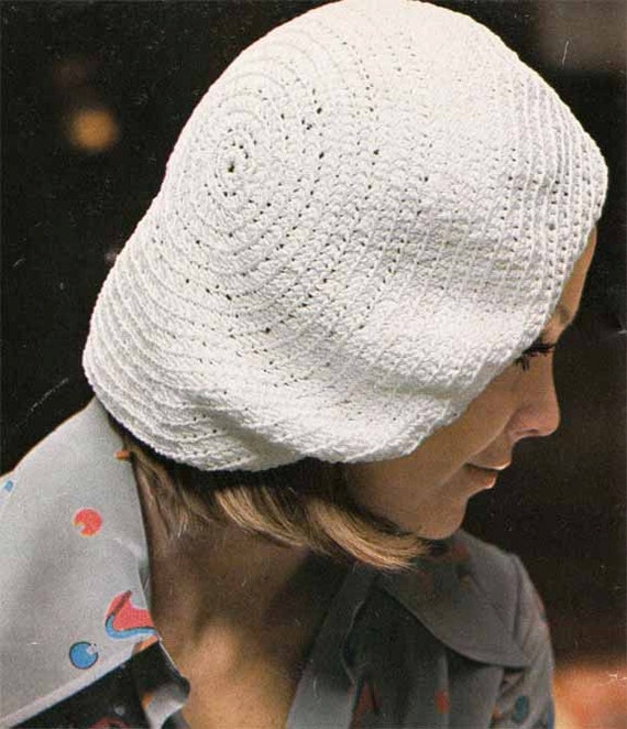 1970s Women's Hats 4 Designs VINTAGE CROCHET PATTERN