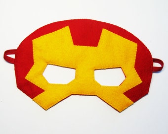 1 felt Superhero Mask YOU CHOOSE STYLE Batman Spiderman