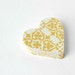 Yellow Victorian Heart Die Cuts - Sunny Spring