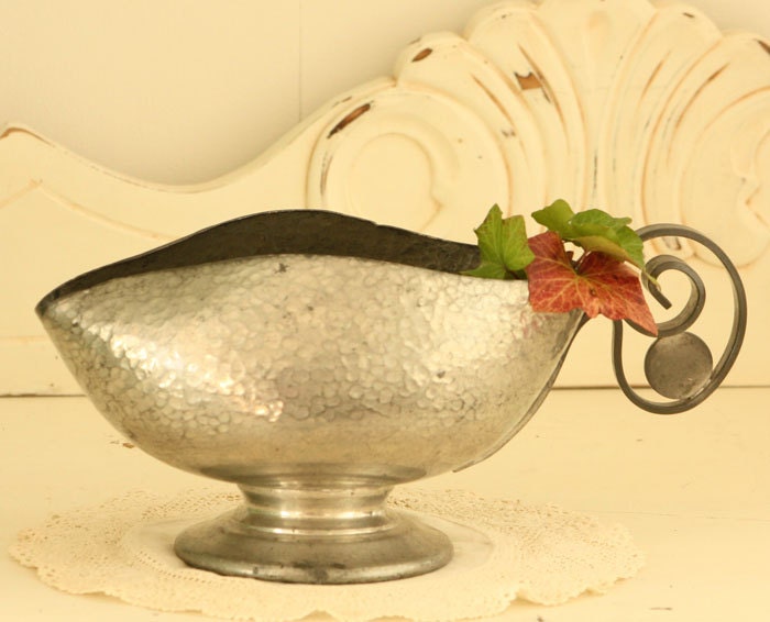 Hammered Pewter Gravy Boat Vintage Gravy Boat Gataloff Pewter