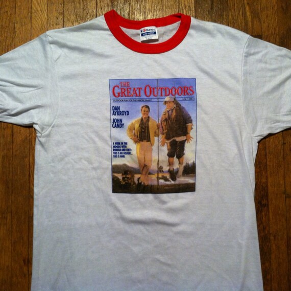 Vintage 1988 The Great Outdoors movie ringer tshirt soft and