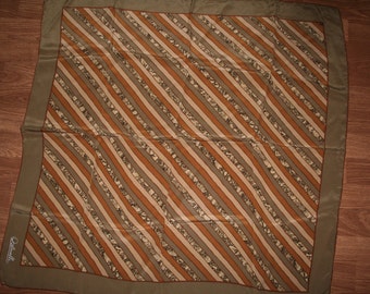 Vintage italian silk headscarf (a13)