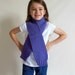 Clearance 50% off and FREE SHIPPING-Knitted Child/Teen/Adult Scarf in Purple
