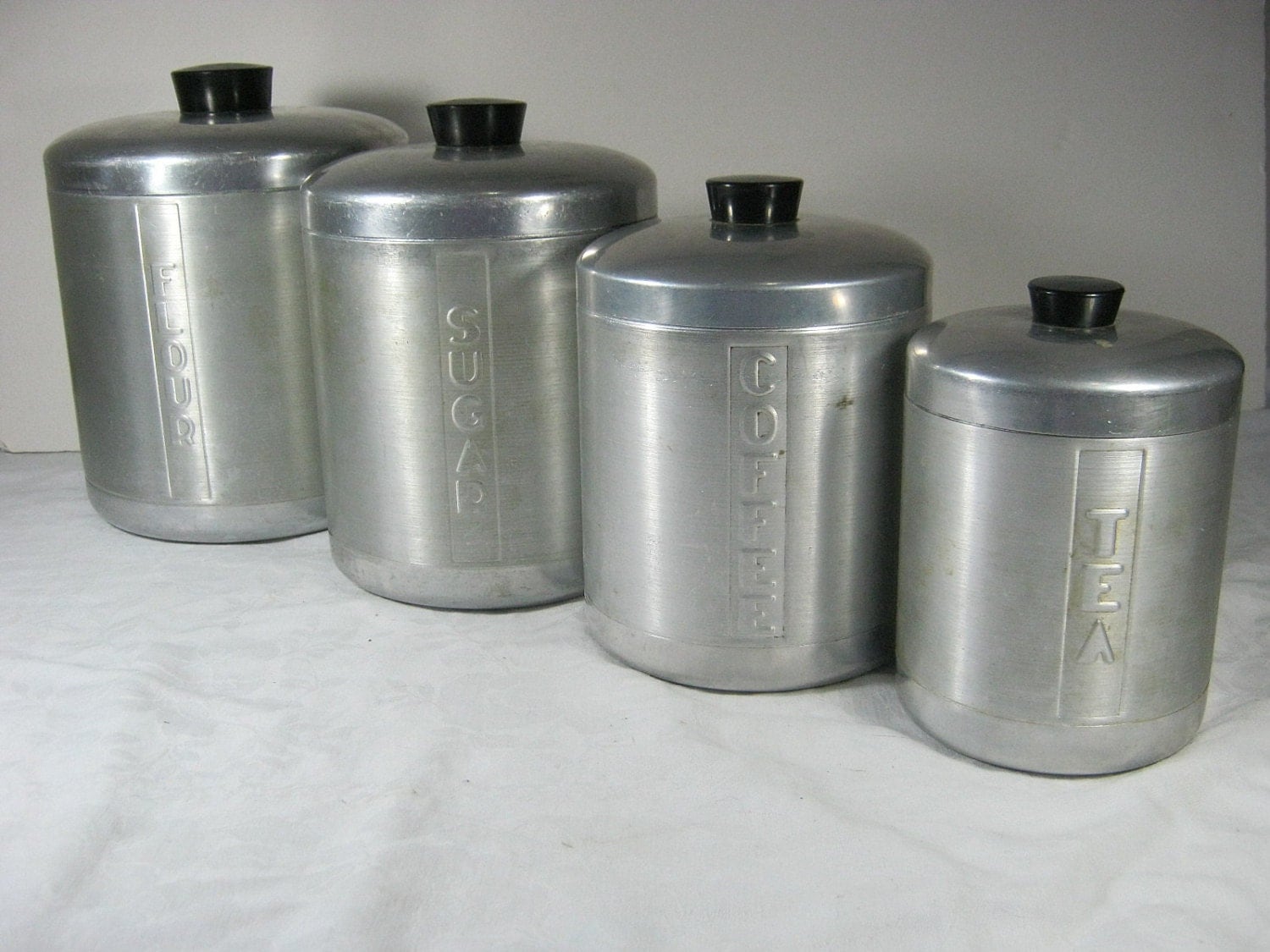 Vintage Aluminum CANISTERS Retro 50s Canister Set 4   Il Fullxfull.455377201 1qe9 